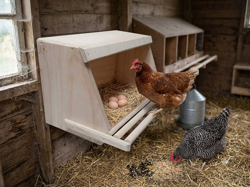 Nido per galline ovaiole - , in